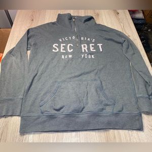 Victoria’s Secret green quarter zip sweatshirt